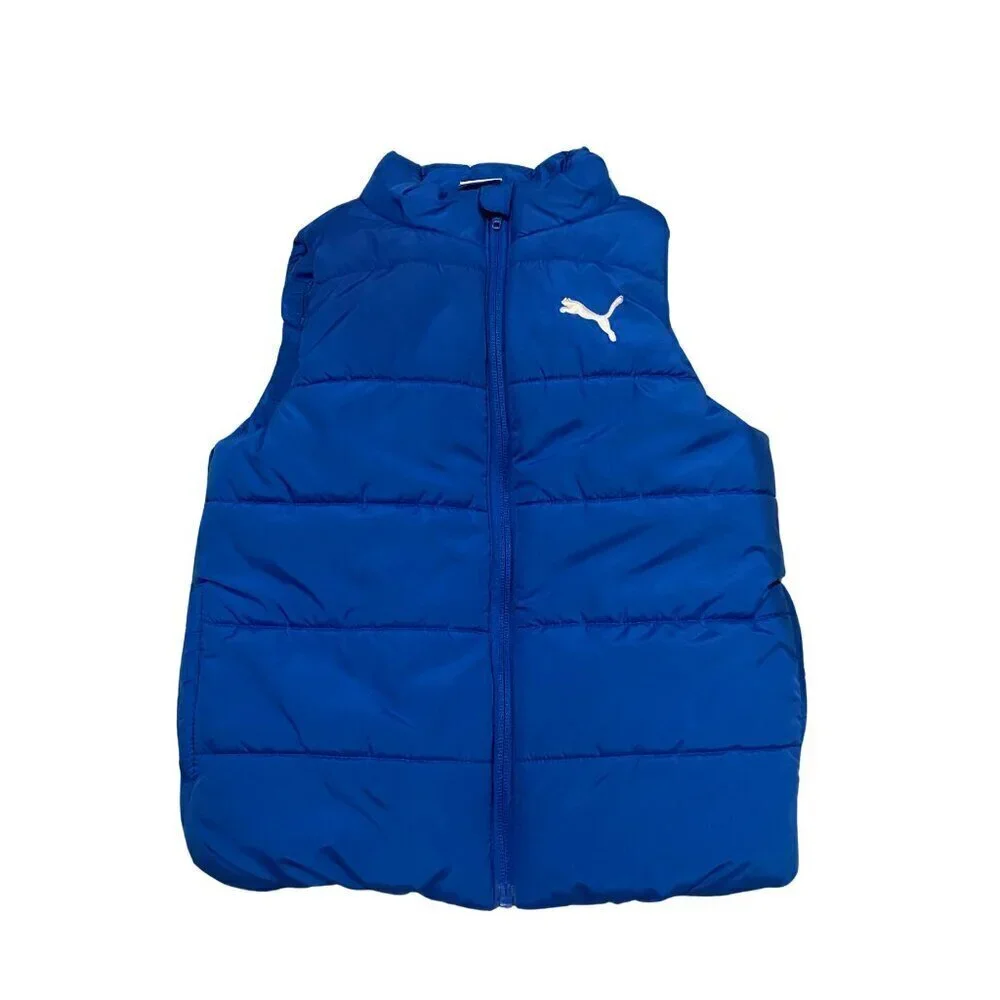 Puma Boy's Blue Puffer Vest - Size XS 5/6 - Like New!